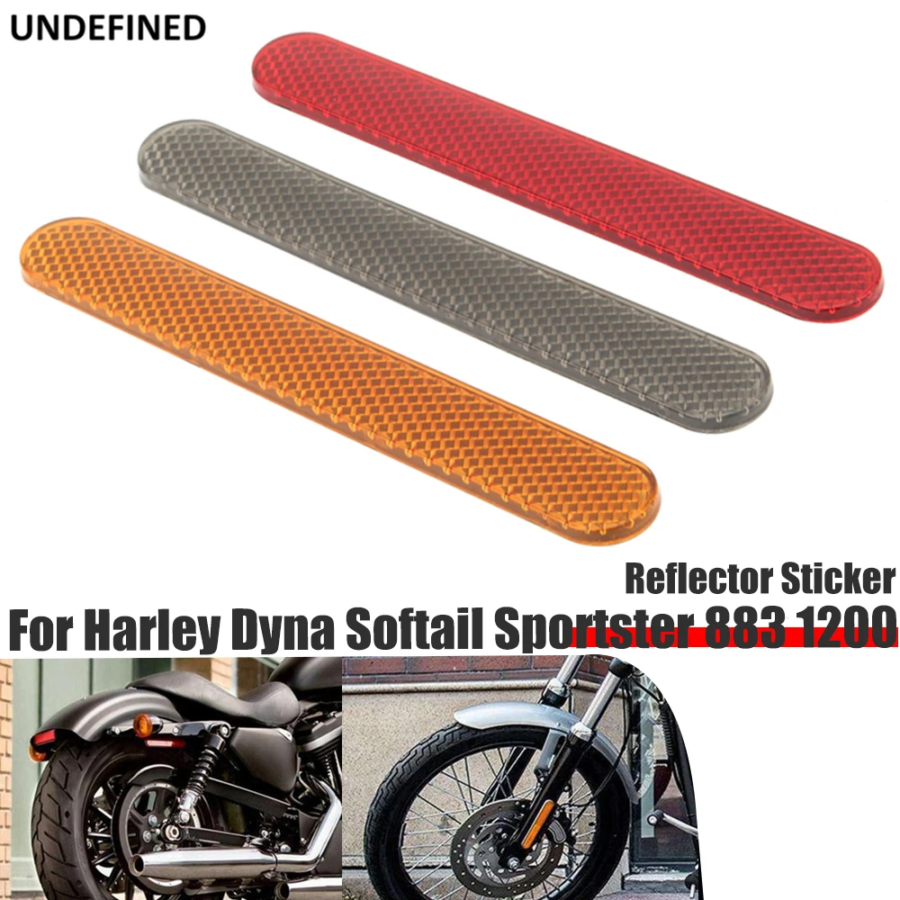 קנו חלקי חילוף לאופנועים | Reflector Stickers Safety Saddlebag Latch Cover  Decals For Harley Sportster 883 Touring Road Glide Dyna 14-2018 2pcs  Motorcycle