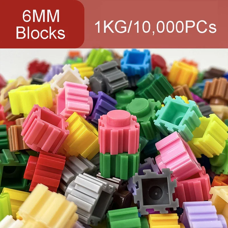 1KG/10,000PCs 6*6mm Pixel Art Puzzle Micro Diamond Building Blocks DIY 3D Small Brick For Children's Toy Educational Kids-animated-img