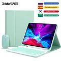 DANYCASE For iPad keyboard case 2019 2020 10.2 ipad 7/8/9th Mini 6 Air 2 3 4 5 10.5 10.9 10.5 2021 11 2017 2018 9.7 5 6th Cover preview-1