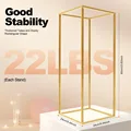 Gold Wedding Flower Stand Pack of 4, 24 Inch Tall Vase Column Stand Flower Holder for Table Home Party Wedding Decorations preview-2