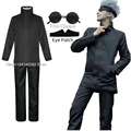 Anime Jujutsu Kaisen Gojo Satoru Cosplay Costume Eye Patch Wigs Glasses Suit Halloween Costumes for Men preview-3