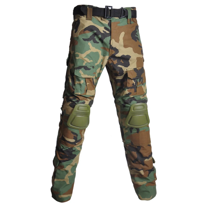 HAN WILD Airsoft Tactical Pants Men Training Combat Pants Camping Wear resistant Hunt Pants Paintball Trousers with Pads 8XL-animated-img