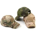 100pcs Summer Hunting Baseball Caps Camouflage Tactical Soldier Combat Paintball Adjustable Hunting Snapback Sun Hats Men Women preview-2