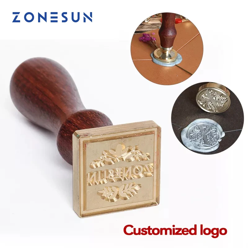 Αγορά Τέχνες, χειροτεχνίες &; ράψιμο  ZONESUN Custom Wax Seal Stamp  With Wood Handle For Gift Packing Letter Envelopes Parcels DIY Wedding  Invitations