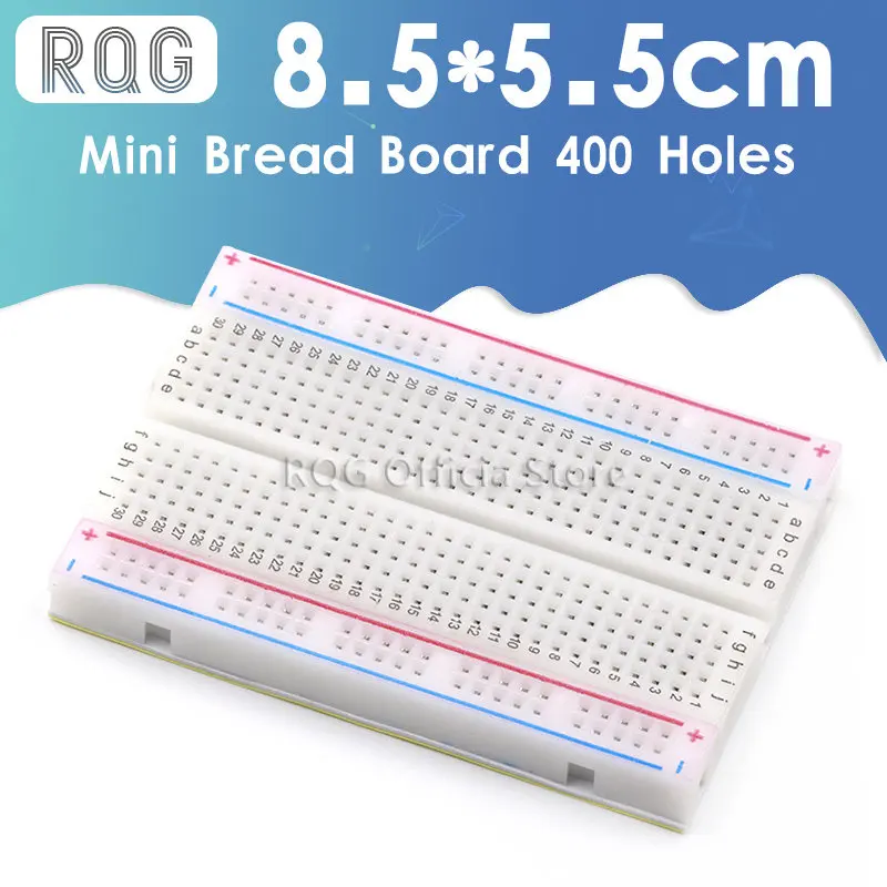 1 Pcs 400 Tie Points Solderless PCB Breadboard Mini Universal Test  Protoboard DIY Bread Board for Bus Test Circuit Board