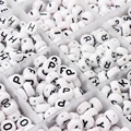 1200pcs/Box Acrylic English Alphabet Letter Beads Kits With Stretch Cords For Name Bracelets Jewelry Making Acrylic Beads Box preview-1