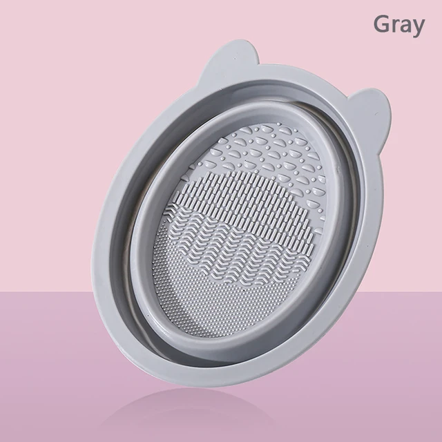 Cosmetic Brush Cleaning Bowl Silicone Puff Storage Rack Beauty Egg Cleaning  Artifact Drying Tool Set - AliExpress