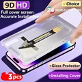 TACHUN 3Pcs Ultra HD Screen Protector for iPhone 15 14 13 12 11 Pro Max Glass Anti Spy Full Tempered Glass Protection