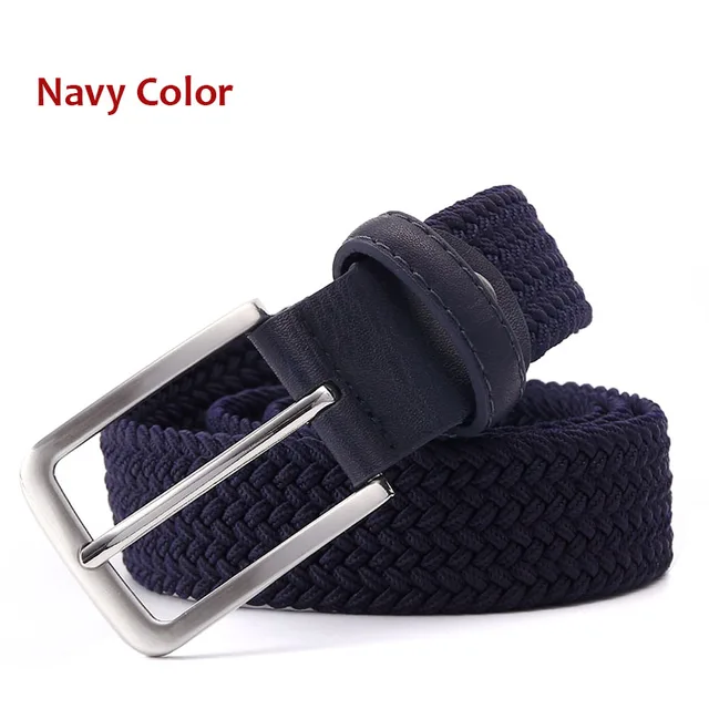 blue woven belt