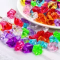 100pcs Multicolored Fake Crushed Ice Rock Plastic Gems Jewels Acrylic Rock Crystals Treasure Fake Diamonds Plastic for Kids Toy preview-2