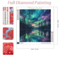 RUOPOTY Diamond Embroidery Aurora Picture Full Diamond Landscape Painting Rhinestones Kits Diy Gift preview-2