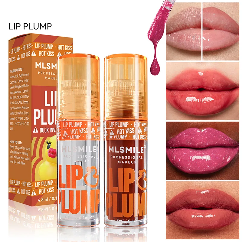 Pearlescent Moisturizing Liquid Lipgloss Transparent Mirror Lip Plumping Lipglaze No Sticky Cup Sexy Lipstick Korean Cosmetics-animated-img