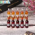 10Pcs 1/12 Dollhouse Miniature Resin Simulation Wine Bottle Simulation Beer Bottle Model preview-1