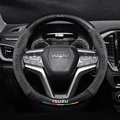 Car Steering Wheel Cover For ISUZU D-MAX V-CROSS mu-X TAGA Suede Carbon fiber anti-slip Breathable Auto Accessories