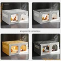 Cat Cages Does Not Occupy An Area Cat Litter Box Integrated Home Indoor Free Space Special House for Kittens Luxury Cat Villa B