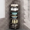 Toilet Rack Floor-to-ceiling Multi-layer Corner Storage Basket Next To Toilet Bathroom Storage Rack preview-2