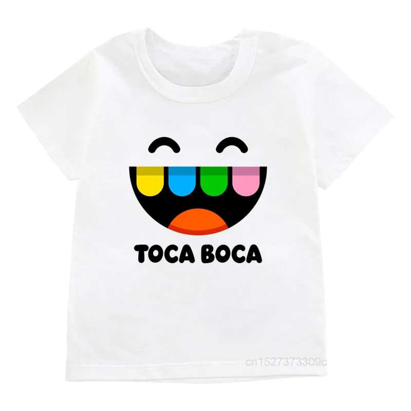 Kids Hot Game Toca Life World Cartoon Print Hoodies Girls Cute Boca And  Gacha Pattern Pink Sweatshirt Boys Cool White Clothes - AliExpress