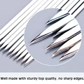 Skewers for Barbecue Reusable Grill Stainless Steel Skewers Shish Kebab BBQ Camping Flat Forks Gadgets Kitchen Accessories Tools preview-2