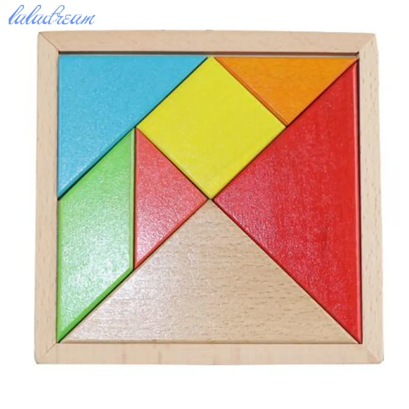 tangram wooden puzzle