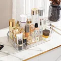 Bathroom storage rack Cosmetics transparent storage box Makeup organization Single-layer shelf preview-2