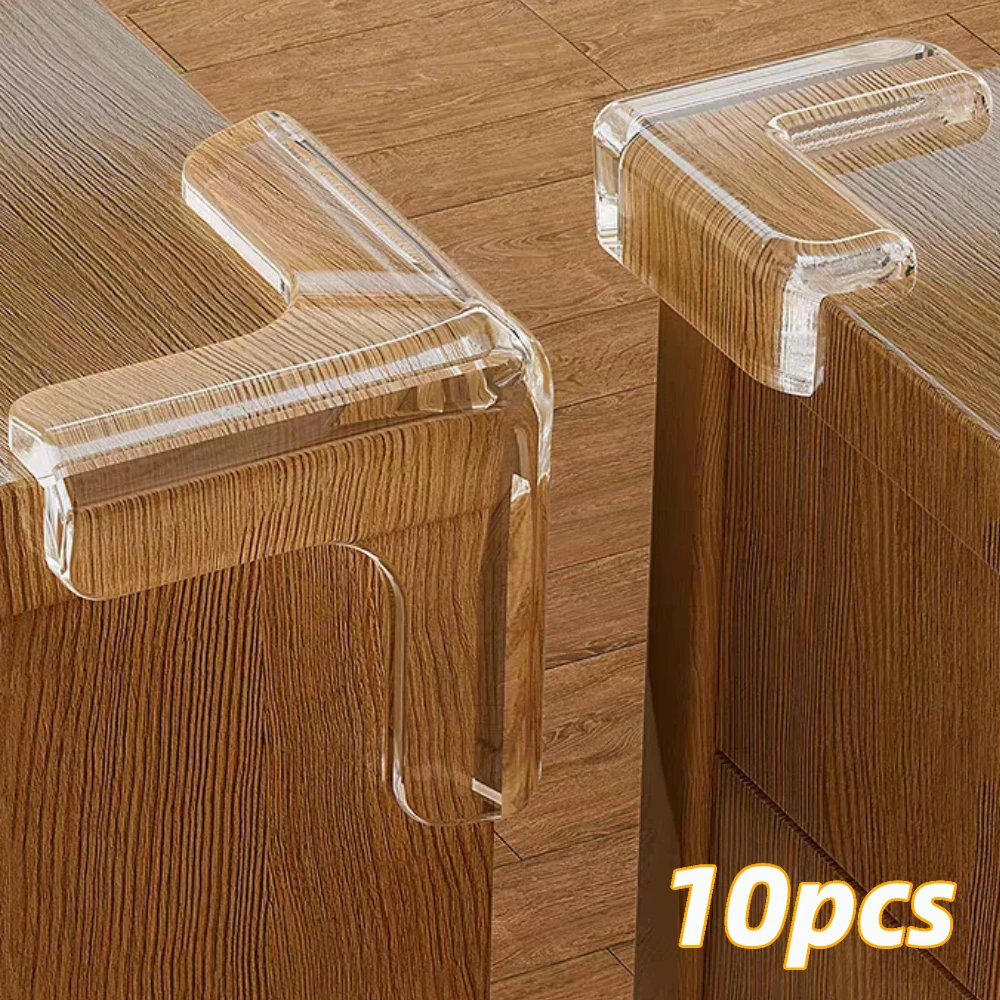 4pcs Thickened Transparent Table Corner Protectors For Anti-collision &  Protection, Suitable For Coffee Table, Glass Furniture, Etc.