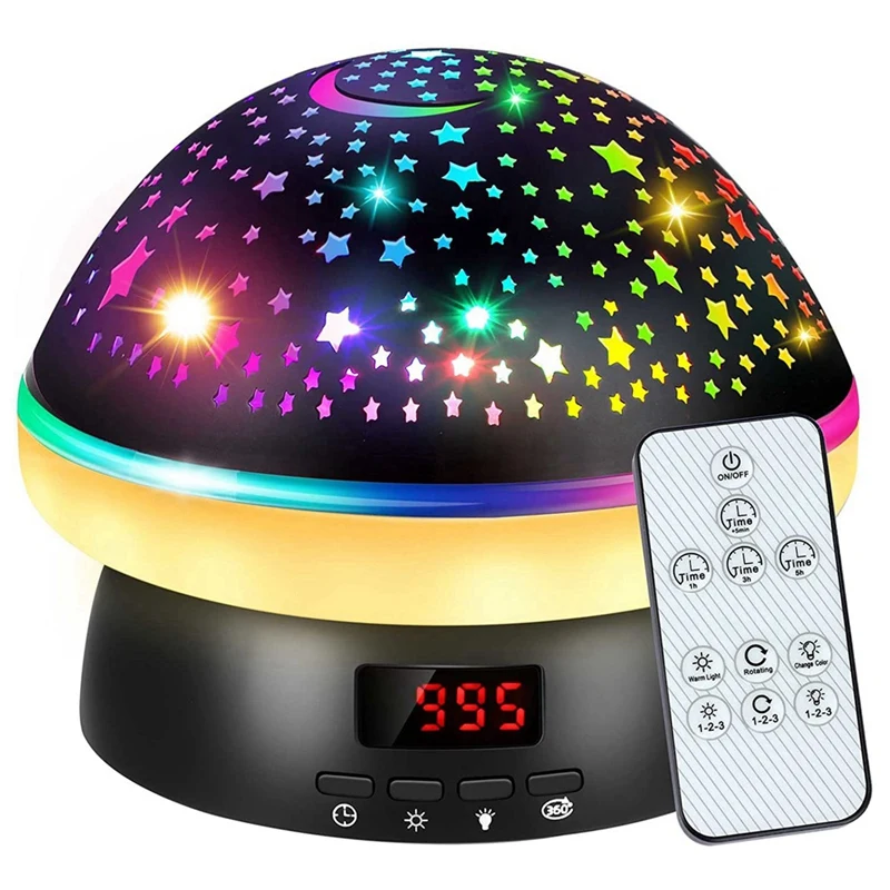 star projector night light with timer