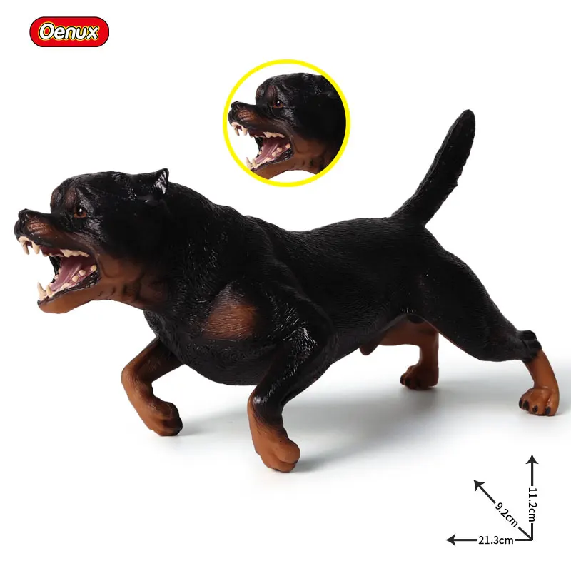 Oenux Genuine Big Dog Animal Simulation Doberman Rottweiler Corgi