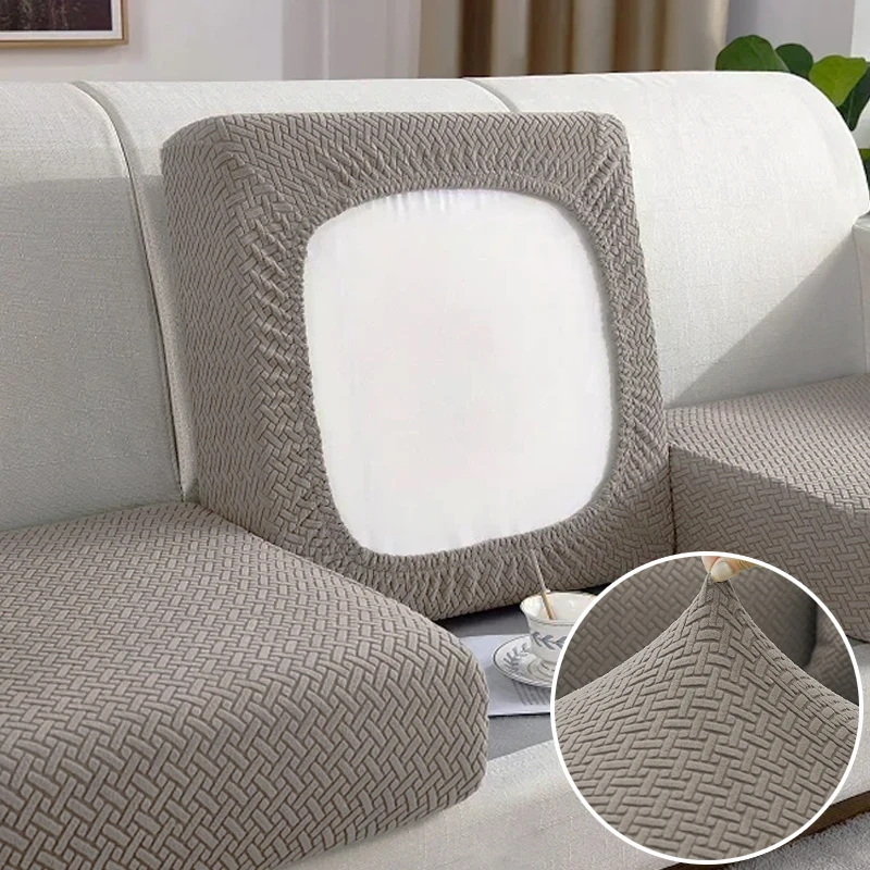 Thick Jacquard Sofa Seat Cover Elastic Sofa Cover Protector Couch Cover for Sofa Anti-dust Removable Sofa Cushion Cover-animated-img