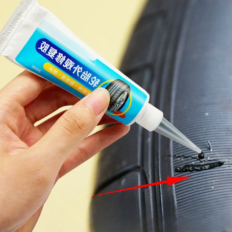 Tire Repair Black Glue Strong Rubber Wear-resistant Non-corrosive Car Instant Strong Tools Adhesive Instant Bond Repair-animated-img