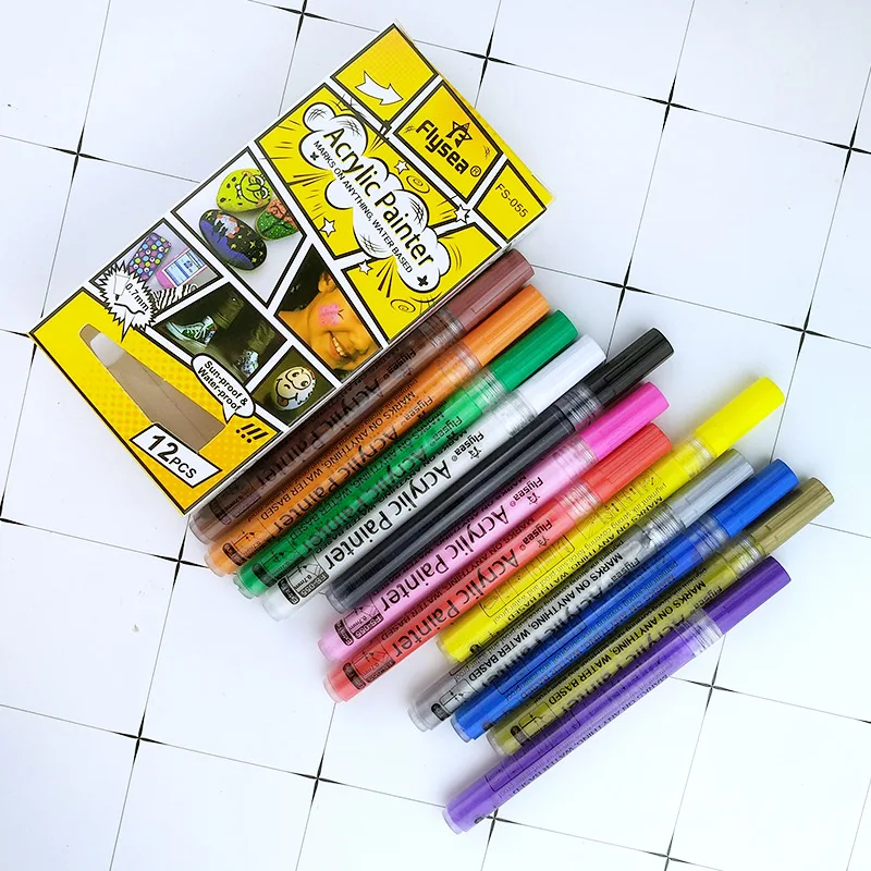 Αγορά AliExpress  Flysea Acrylic Marker Pens Anime Border Drawing