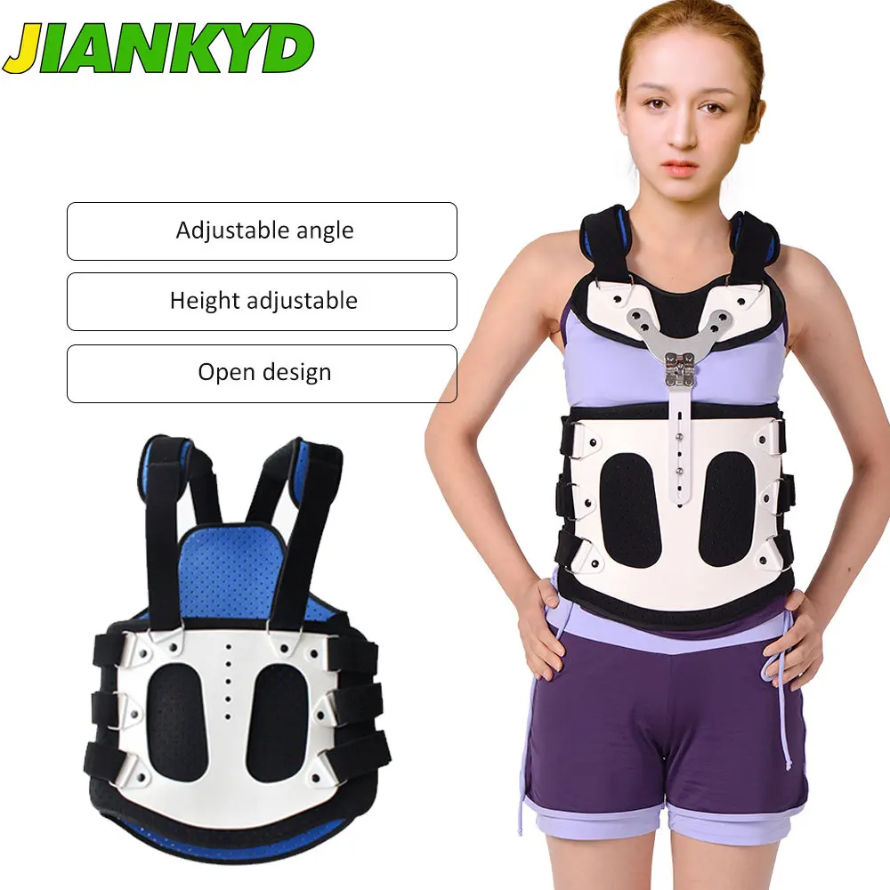 קנו אלי אקספרס  TLSO Thoracolumbar Fixed Spinal Adjustable Back Brace for  Kyphosis,Osteoporosis,Mild Scoliosis & Post Surgery Support, Hunchback