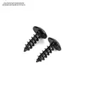 10 PCS For All Car Rear Lip Diffuser Wing Installation Screw Mushroom Black Carbon Steel Phillips Head Self-tapping Screws M4 M5