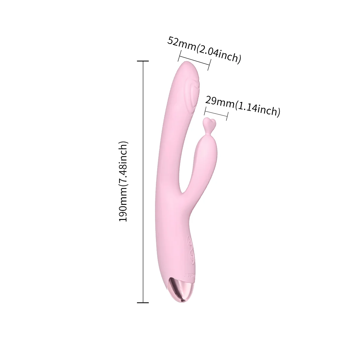 Jissbon Women Sex Toy Dildo Vibrator Double Penetration G-spot Vibrator Best Wand 16 Vibration Modes Sex Products for Women-animated-img