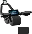 Elbow Support Automatic Rebound Abdominal Wheel Core Muscle Ab Trainer with Counter Display Fitness Exercise Roller Wheel