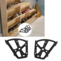 1/2/3 Layer Shoes Cabinet Hinge Cold Rolled Steel Furniture Fittings Drawer Turning Rack Black Shoes Rack Flip Hinge preview-4