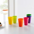 7pcs Rainbow Plastic Cups Set Reusable Water Mug Picnic Travel Trendy Funny Portable Rainbow Suit Cup Party Kids Drink Cup preview-3