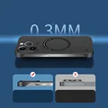 Ultra Thin Hard PC Magnetic Frameless Phone Case For Magsafe Oneplus 12 12R 11 11R 10T 10R 10 Pro Matte Color Solid Cover preview-2