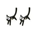 New Funny Small Black Cat Earring for Women Girl Fashion Cute Animal Kitten Earrings Fashion Party Festival Piercing Jewelry preview-3