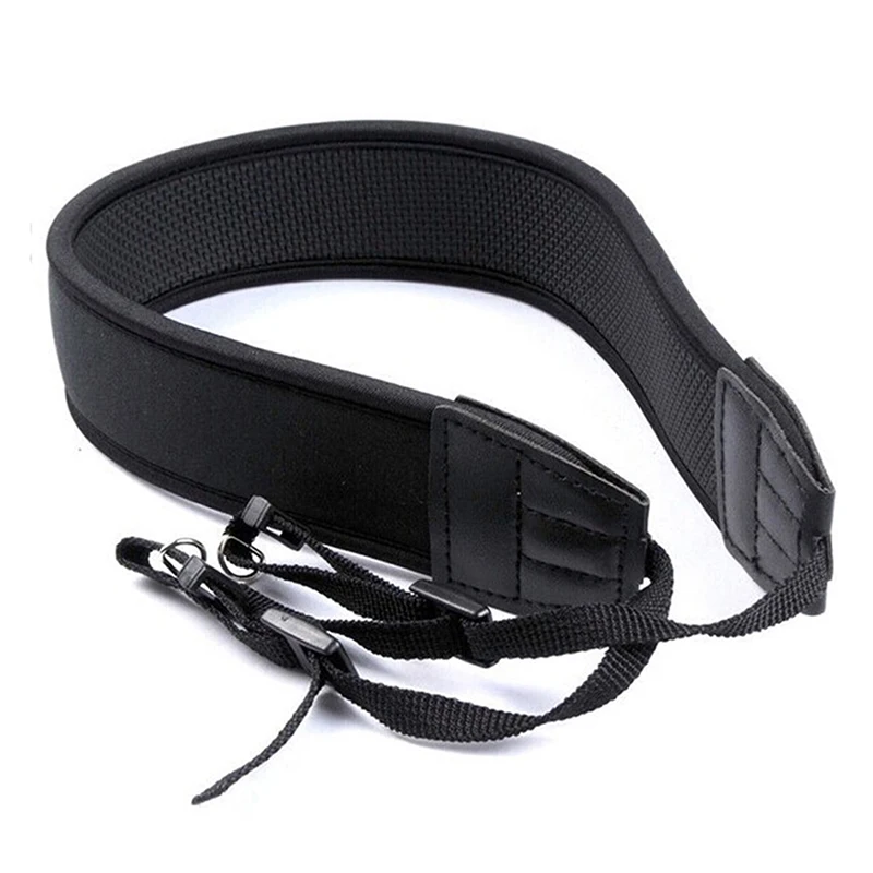 Universal Neck Shoulder Strap Belt Camera Shoulder Neck Straps Adjustable Thick Anti-slip Black Straps for Digital Camera-animated-img