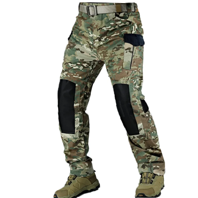 Camouflage Military Tactical Pants Army Wear-resistant Hiking Pant Paintball Combat Pant  Hunting Trousers Clothes-animated-img