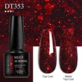 MEET ACROSS 7ml Red Gel Nail Polish Crystal Semi Permanent Soak Off UV Gel Varnish Nail Art Manicure Base Matte Top Coat Vernis preview-2