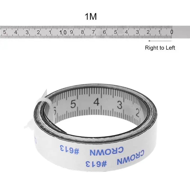 Woodworking T Track Tape Measure 12.5/16/19mm Width Metric Self Adhesive  Scale Ruler for Miter