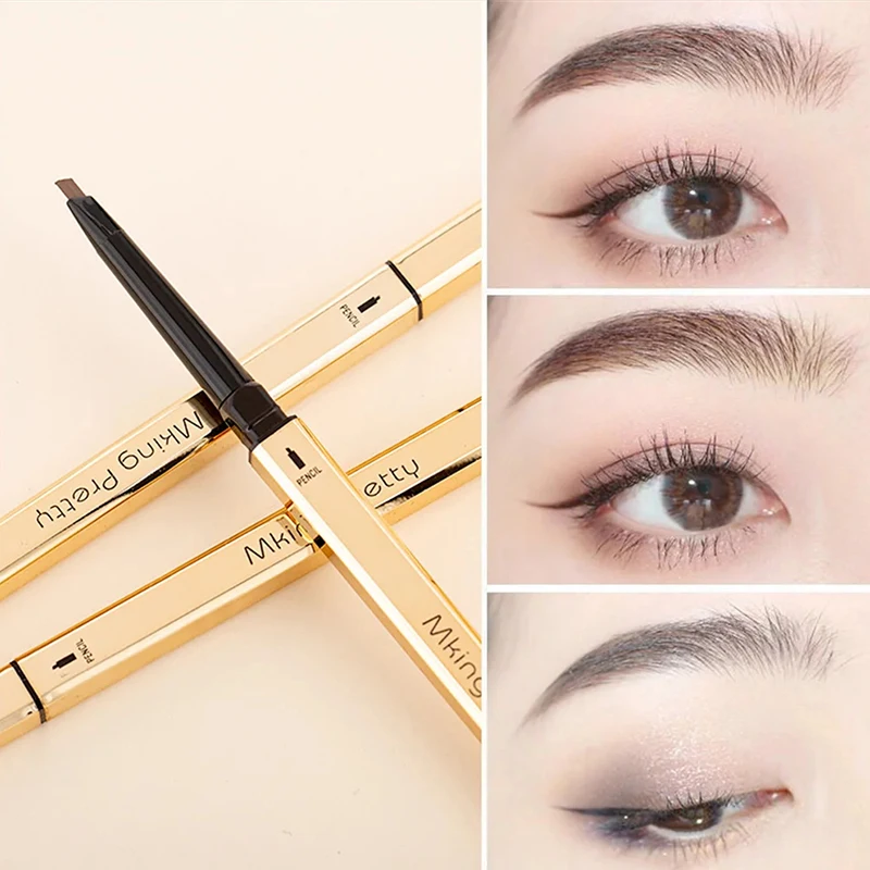 Double Head Eyebrow Pencil Long Lasting Waterproof 5 Colors Eye Brow Pen Tint Mascara Enhance Cosmetics Beauty Women Makeup-animated-img