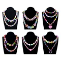 500pcs DIY Handmade Beaded Children's Toy Creative Loose Spacer Beads Crafts Making Bracelet Necklace Jewelry Kit Girl Toy Gift preview-4