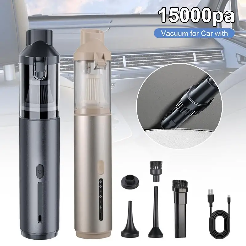 Car Vacuum Handheld Cordless Car Vacuum 15000Pa Strong Suction, Handheld Vacuum Cleaner To A Small Car Vacuum Cleaner-animated-img