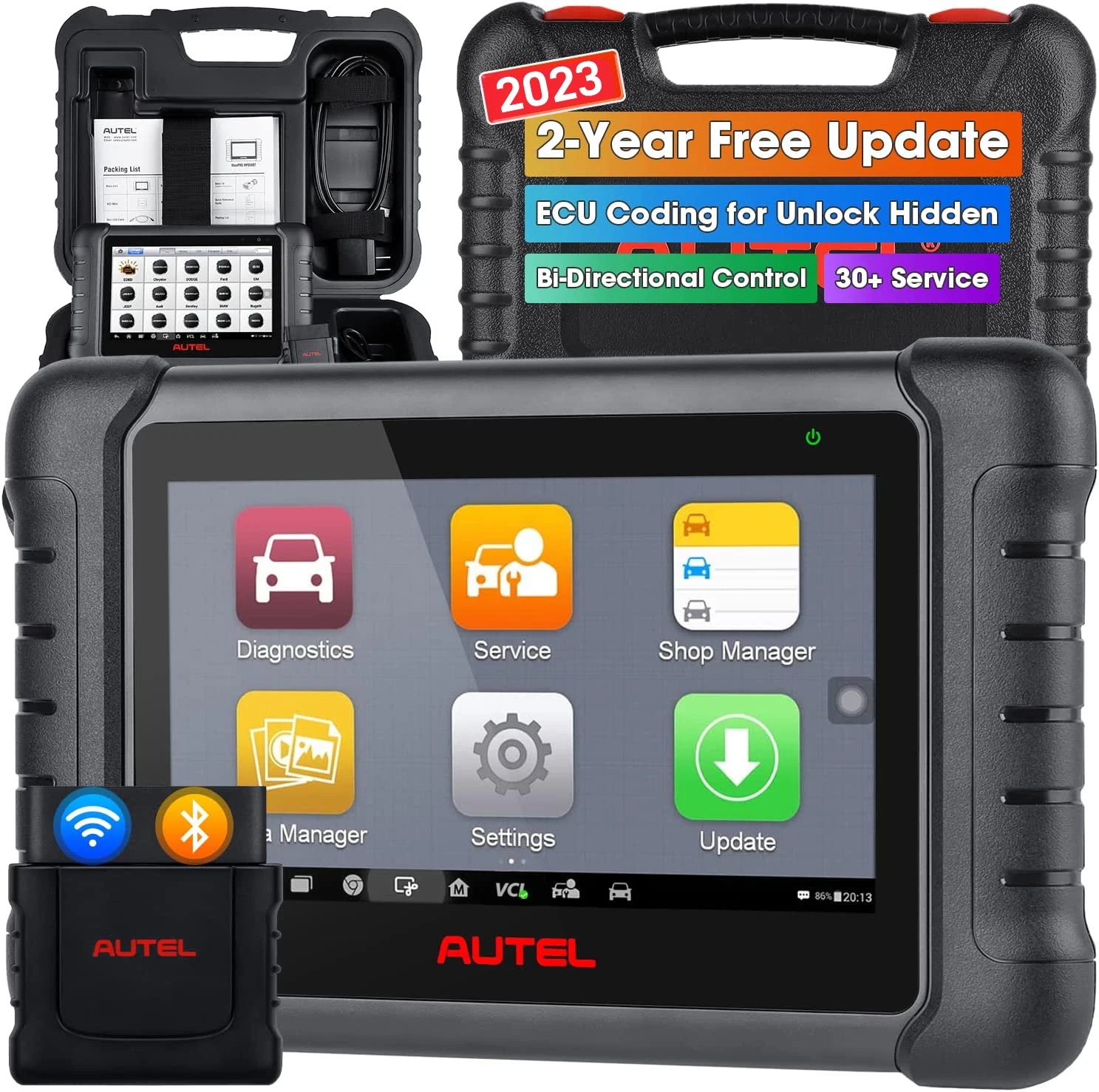 Autel MaxiPRO MP808 MP808S OBD2 Bi-Directional Diagnostic Scan Tool with  Key Coding PK MaxiDAS DS808 DS708 Maxisys MS906