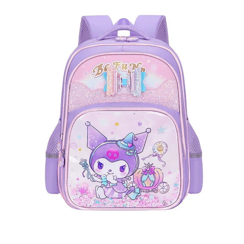 Kuromi Girls Anime Waterproof Backpack, Large Capacity & Durable Melody School Bag, Multiple Pockets, Travel Outdoor Casual Bag-animated-img