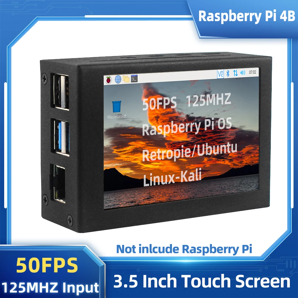 Raspberry Pi 3.5 Touch Screen 480*320 Lcd Tft Display Touch Pen Abs Case  For Raspberry Pi 4 Model B Or 3b+ 3b Optional Fan - Demo Board Accessories  - AliExpress
