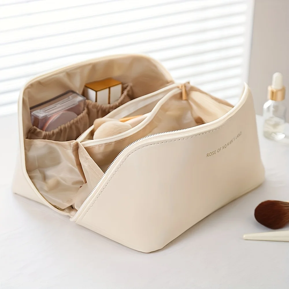Makeup Organizer Female Toiletry Kit Bag Make Up Case Storage Pouch Luxury Lady Box, Cosmetic Bag, Organizer Bag For Travel Zip-animated-img