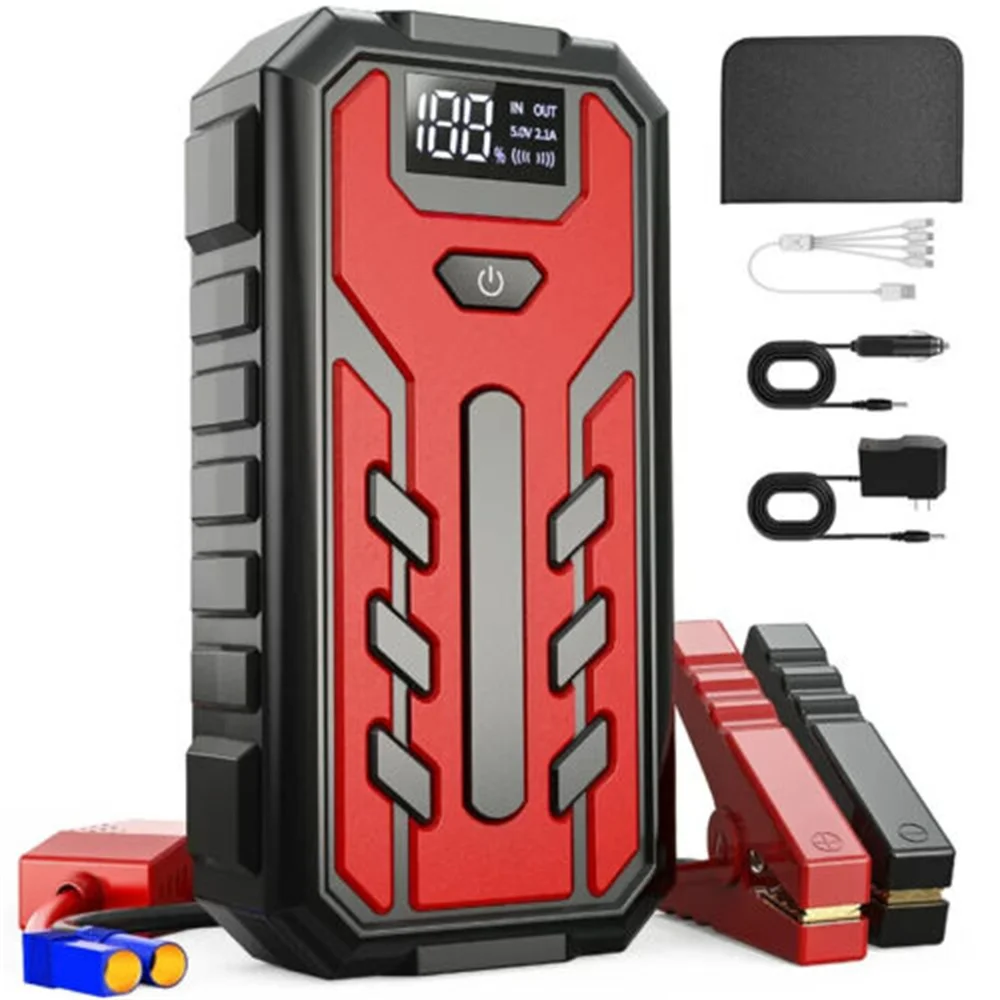 20000ma Car Jump Starter 600a Car Battery Booster Charger 12v Starting  Device Petrol Diesel Car Starter Buster